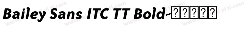 Bailey Sans ITC TT Bold字体转换